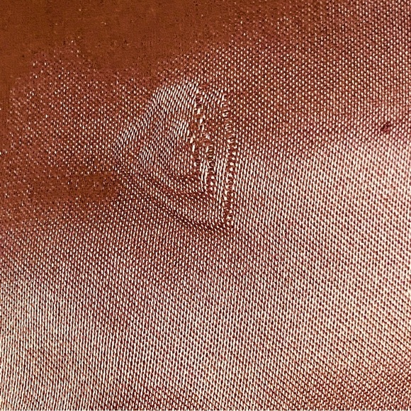 TOPSHOP Rust Rose Gold Satin Bomber Jacket - Picture 7 of 7